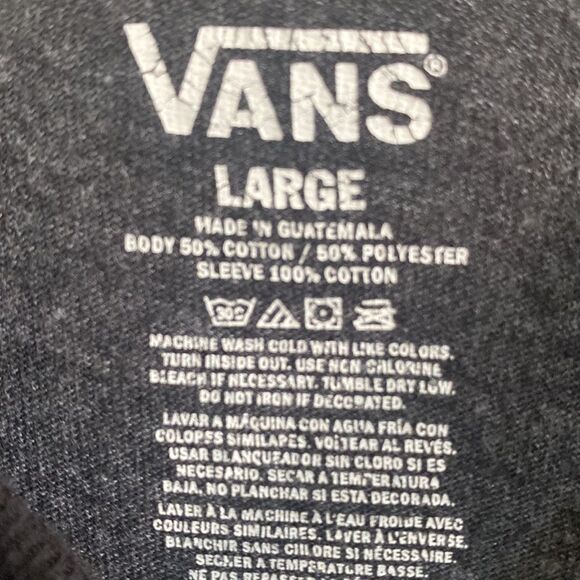 VANS Long Sleeves T Shirt Size L - Picture 3 of 5
